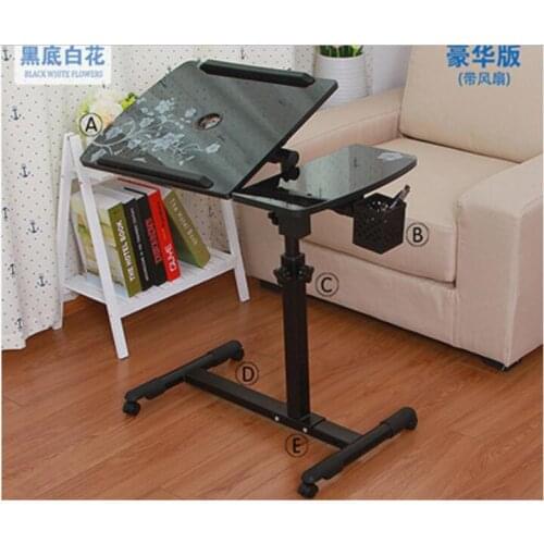 360 Degrees Rotation Laptop Desk Movable Anti-Slip Notebook Computer table with Pen case