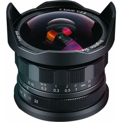 Brightin Star 7.5mm f/2.8 Pro II Ultra Wide Fisheye Cameras Lens for Sony E Mount Cameras A6500, A6300, A6000, A5100, A5000, NEX