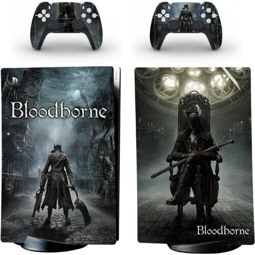 Bloodborne Style PS5 Digital Edition Skin Sticker for Playstation 5 Console & 2 Controllers Decal Vinyl Protective Skins 1