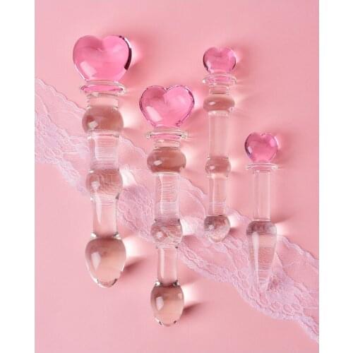 Adult products love glass massage stick alternative modeling backyard cork gourd pumping and inserting fun health care