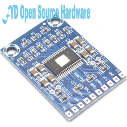 DC 12V-24V 2x50W Dual Channel Mini Digital Amplifier D Class 50W+50W TPA3116D2 Amplifier 50W Power Amplifier Board