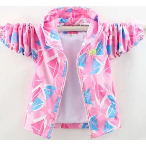 Autumn 3-14Yrs Teens Girls Coat 2021 New Childrens Outwear Hooded Camouflage Spring Jacket For Kids Windbreaker Clothes Tops