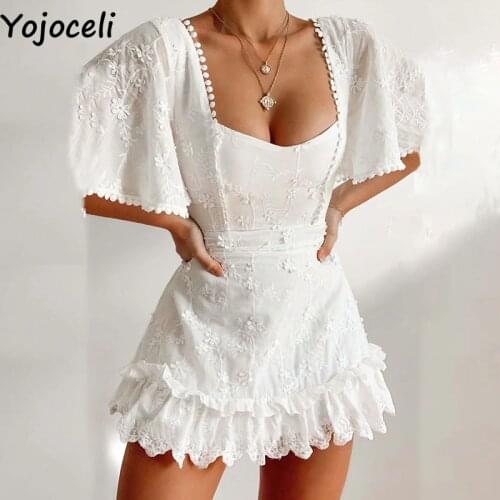 Yojoceli Summer Short Sleeve Dresses