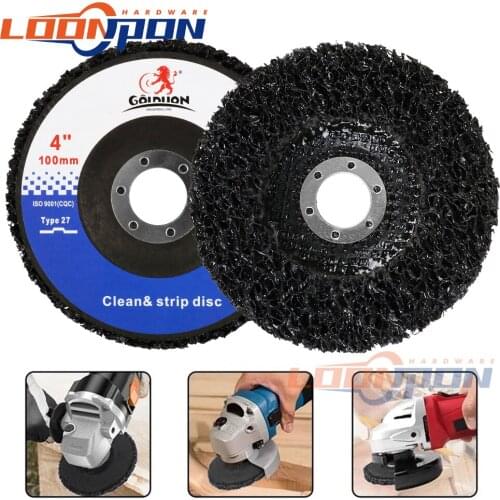 100mm Poly Strip Disc Abrasive Wheel Paint Rust Remover Clean Grinding Wheels for Motorcycles Durable Angle Grinder Car 1Pc