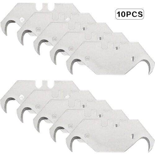 10 Pcs Hook Cuts And Trims Horn Blades Floor Cutter Knife Steel Sturdy Dolphin Fish-shaped Fukuoka Trapezoid
