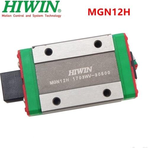100% Original Hiwin brand new MGN12H Linear guide block carriage bearing for MGN12 linear rail MGNR12 3D printer DIY cnc parts