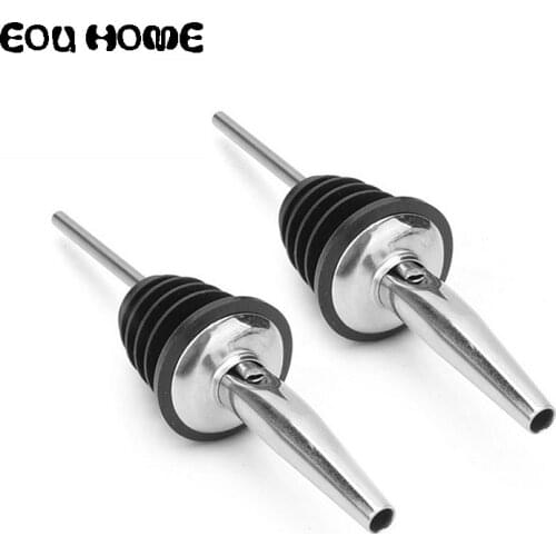 1Pce Stainless Steel Bar Tools Liquor Spirit Pourer Flow Wine Bottle Pourer Spout Wine Stopper Barware Oil Bottle Wine Pourers