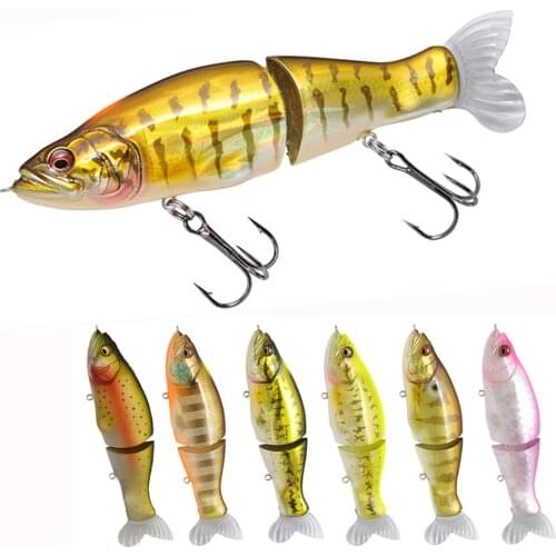 2 Sections 135mm 28g Jointed Fishing Lures Goods for Fishing Accessories Artificial Baits Wobblers 9135