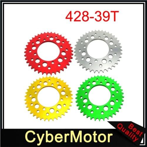 428 39 Teeth 76mm Aluminum Billet Rear Sprocket For SDG Wheel 50cc-190cc Pit Dirt Bike Stomp Demon X SSR Piranha Thumpstar