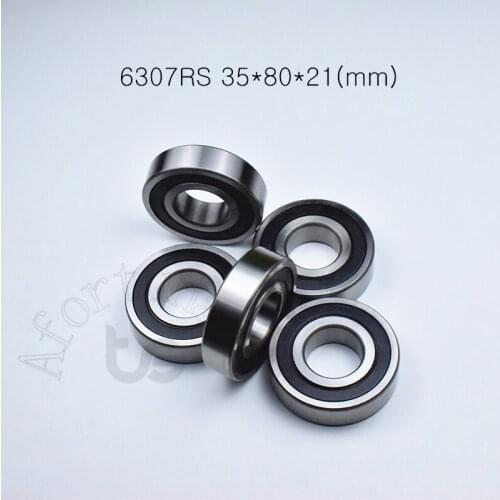 6307RS 35*80*21(mm) 1piece bearing abec-5 Rubber sealed bearing Thin wall bearing 6307 6307RS chrome steel bearing