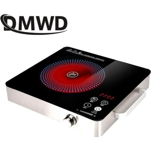 DMWD Electrical Magnetic Waterproof Induction Cooker Hob Oven Hot Pot Stove With Timer Ceramic Heating Furnace Cooktop Plate EU