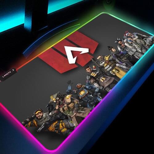 Apex Legend RGB Gaming Mousepad Game Accessories Desk Mat 300x800MM LED Mouse Mat Desk Cover Big Mouse Pad with Backlight