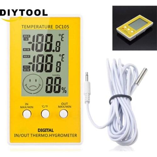 DC105 LCD Digital Thermometer Hygrometer Weather Station Household Indoor Use Temperature Humidity Meter термометр
