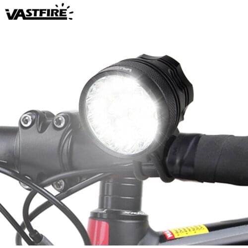 MTB 16 LED lamp beads 8000 Lm Front Bike Light Headlight Night Safety Bicycle light Battery needs to be purchased separately