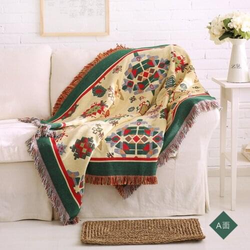 Bohemia style Sofa towel Thicken Blanket Sofa Throws on Bed Cobertor Table/Travel Piano sofa Cover Home Decorative