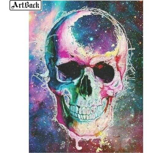 Full square / round drill skull 5d diy diamond painting cross stitch diamond embroidery home decoration