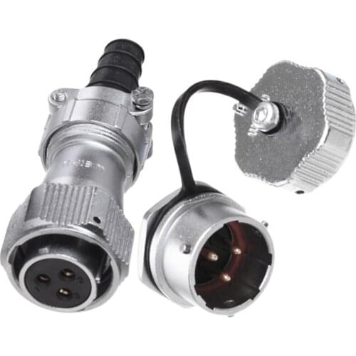 WY20 TI+ZM Female Male Industrial Adapter Aviation Soldering Connector Waterproof Automotive Connectors 2 3 4 5 6 7 9 12 15 Pin