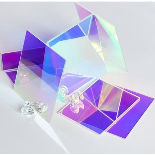 Rainbow Clear Acrylic Place Cards for Wedding Blank round Table Seating Cards mirror Acrylic Name Card Parties Guest Name tag