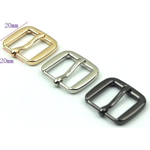 Handbag Shoes Strap Belt Metal Pin Buckles 20mm Slider Web Adjuster DIY Leather Craft Repair Accessory
