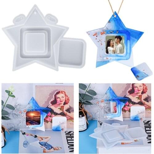 Star Photo Frame Decoration Silicone Mold is Suitable for Resin Epoxy Resin Diy Craft Jewelry Making Home Decoration
