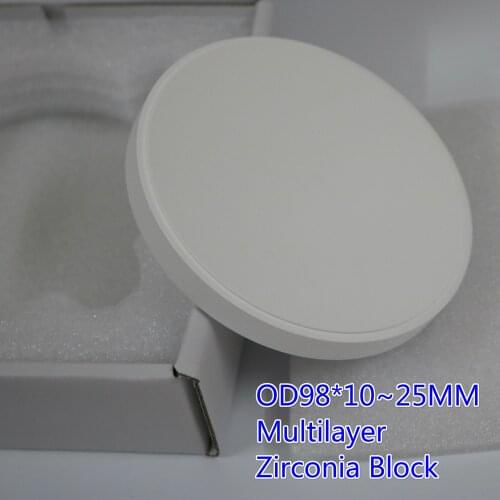 Dental Multilayer Zirconia Discs Zirconium Ceramic Blocks Blank Laboratory Consumables CAD CAM Milling Wieland Machine Use