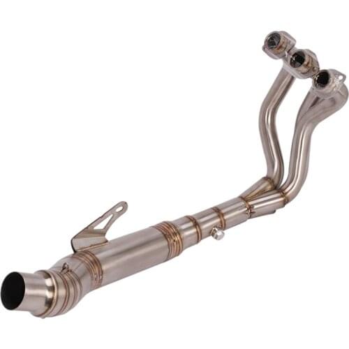 60mm Escape Motorcycle Exhaust Head Connect Pipe Front Tube Exhaust System Stainless Steel For Yamaha MT09 Until 2020