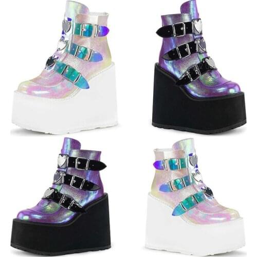 WVIOCE Women's Wedge Ankle Boots