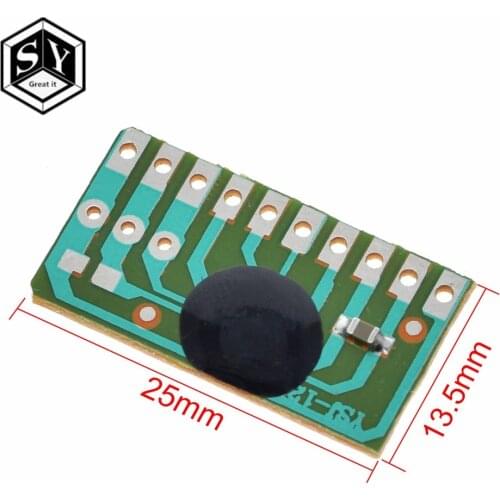 1PCS 12 childrens songs, music module YSJ-12S dual tone 12 English music with LED scintillation module