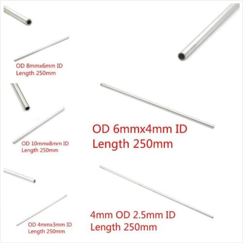 1pc 304 Stainless Steel Capillary Tube OD 8mm 6mm ID OD 10mm 8mm ID OD 4mm 3mm ID OD 6mm 4mm ID OD 4mm 2.5mm ID