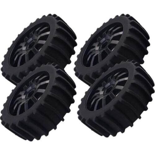 4Pcs 1/8 RC Off Road Buggy Snow Sand Paddle Tires Tyre Wheel for HSP HPI Baja