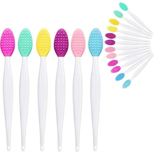 40 Pcs Silicone blackhead Nose Cleaning Brush Daily Cleaning And Care Assist In Washing The Nose Remove Acne And Blackheads