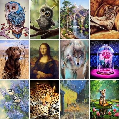 5D Diy Full Round Diamond Painting Cross Stitch Kits Diamond Embroidery Mosaic Pattern Picture Home Decor Handmade Gift