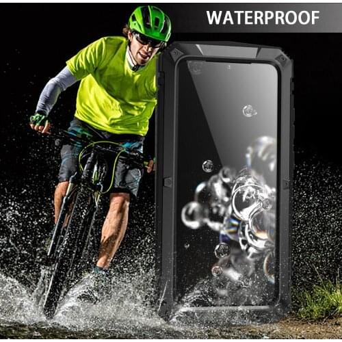 Shock Absorption Protective Case With Kickstand For Galaxy S20 Plus Metal Aluminum Dust-proof Phone Cover For Galaxy S20 Ultra