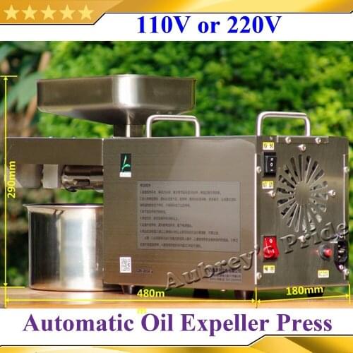 Free Shipping Commercial Grade 304 Stainless Steel Olive Oil Press Machine Nut Seed Automatic Oil Presser High Extraction