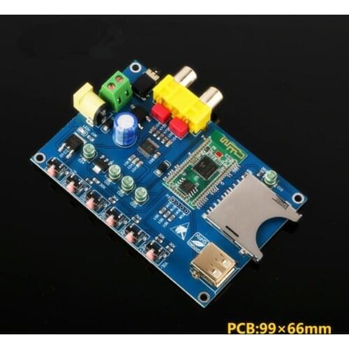 Bluetooth 5.0 Receiver U Disk SD Card Decoder Player WAV Lossless HD HIFI Decoder board