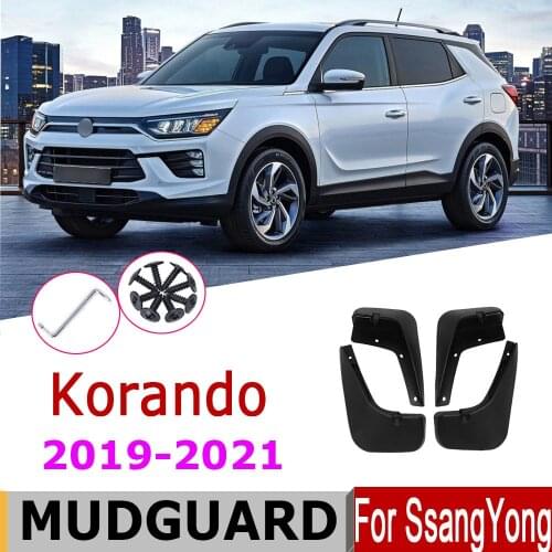 Mudguard For Ssang yong Korando CK 2019-2021 2020 Front Rear Fender Mud Flaps Guard Splash Flap Mudguards Car Accessories