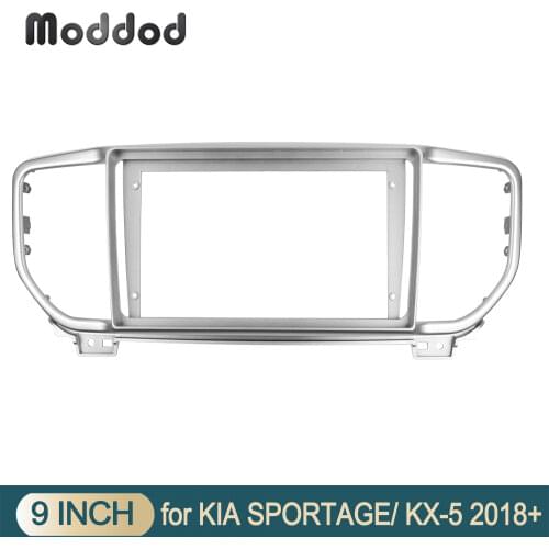 Double 2 Din Radio Fascia Fit for KIA SPORTAGE KX-5 2018+ 9 Inch Stereo GPS DVD Player Install Surround Trim Panel Dash kit