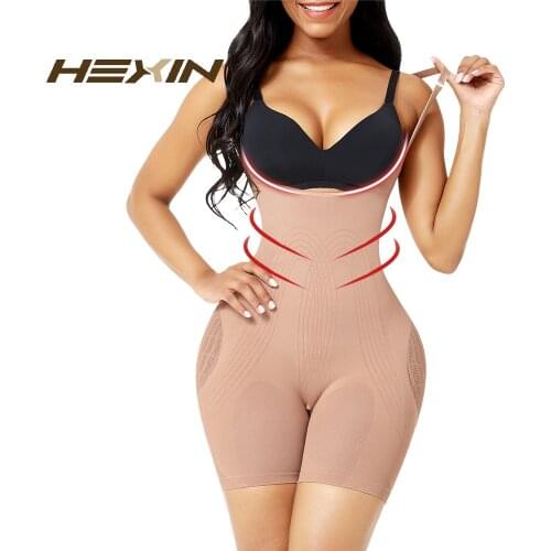 HEXIN Slimming Sheath Belly Women Bodyshaper Butt Lifter Shapewear Tummy Control Waist Trainer Bodysuit Adjustable Straps Fajas