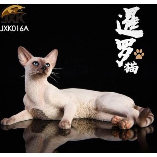Jxk Siamese Cat Lying/sitting Model Simulation Pet Cat Surrounding Animals Hand-made Car Desktop Scene Decoration Free Gift