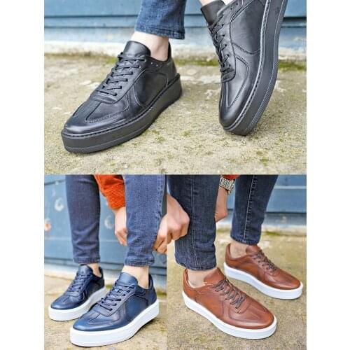 Mens Genuine Leather Shoes &100 Cow Leather Sneakers Soft Anti-slip Rubber Loafers Shoes Man Casual Real Leather Shoes