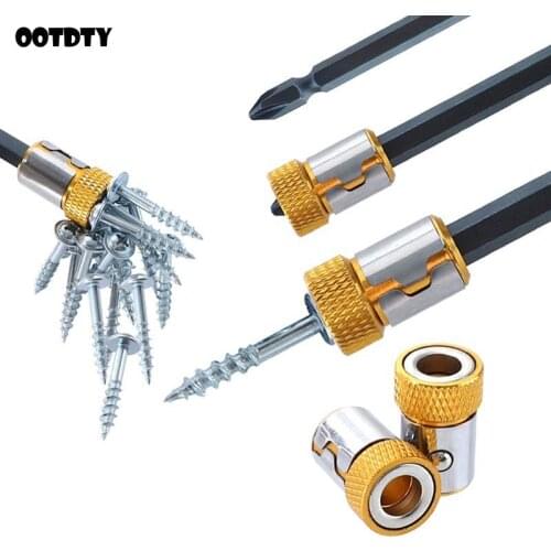 Screwdriver Bits Magnetic Ring 1/4" 6.35mm Metal Strong Magnetizer Screw for Electric Phillips