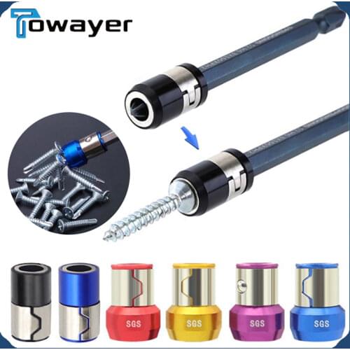Screwdriver Bits Heads Magnetic Ring Metal Screwdriver Head Magnetizer Universal Magnetic Ring Steel Sleeve Electric Phillips