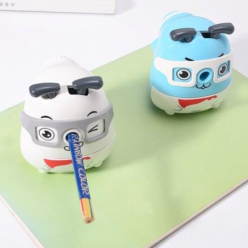 Novelty Cartoon Dog Pencil Sharpener Creative Plastic Mechanical Pencil Sharpener for Kids Gifts School Stationery Supplies