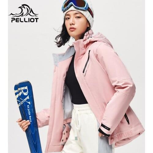Pelliot womens Ski suit winter Jacket WaterProof Breathable Thermal Snowboard Out Coat female jacket mont outdoor autumn coat