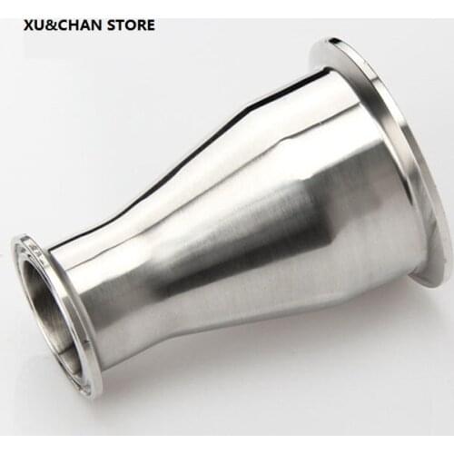 1 PCS 2" Tri Clamp Turn to 1.5" Tri Clamp Reducer 304 Stainless Steel Sanitary Pipe Fitting Connector For Homebrew