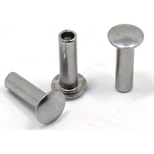 M3 Truss head Half Hollow Rivet Hollows Rivets length Stainless Steel 4mm-32mm