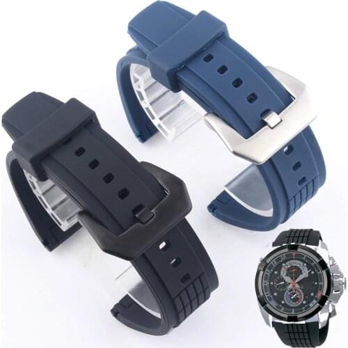 BRETA watchbands FOR SEIKO VELATURA SPC007J1 Waterproof Sports Silicone Watch with 26mm for Mens Strap