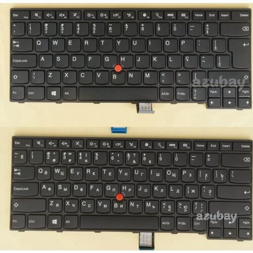 Brazilian BR-PT Russian Keyboard for Lenovo Thinkpad E450 E455 E450c E460 E465 04X6105 04X6185 04X6145, 04X6164 04X6204 04X6124