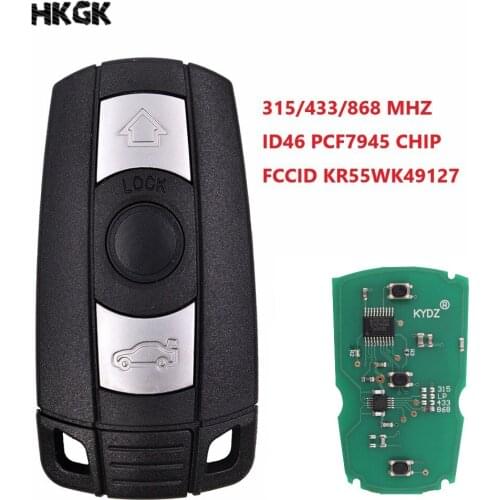 3 Button car smart Remote Key 315MHz 433MHz 868Mhz For BMW 1/3/5/7 Series CAS3 X5 X6 Z4 Car Control ID46 Chip