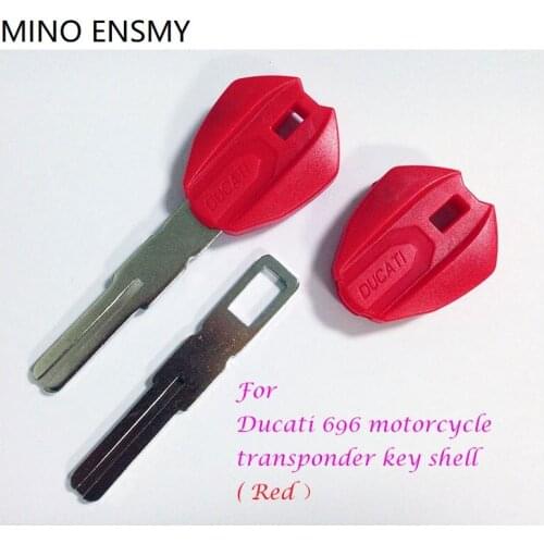 Alarm bike for 696 motorcycle transponder key shell red motorbike 2pcs/lot,Free Shipping